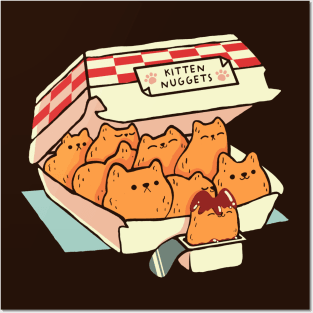 Kitten Nuggets Fast Food Cat by Tobe Fonseca Posters and Art